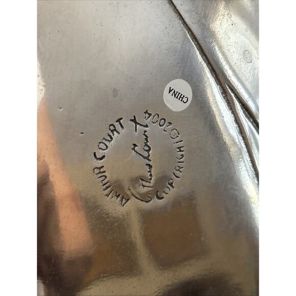 Arthur Court Wave And Crab Serving Tray Decor  Coastal Look 2004 - Picture 3 of 7